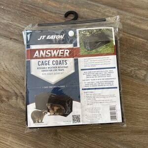 JT Eaton Answer Cage Coat Weather Resistant Cover For 31" Live Traps - BLACK New